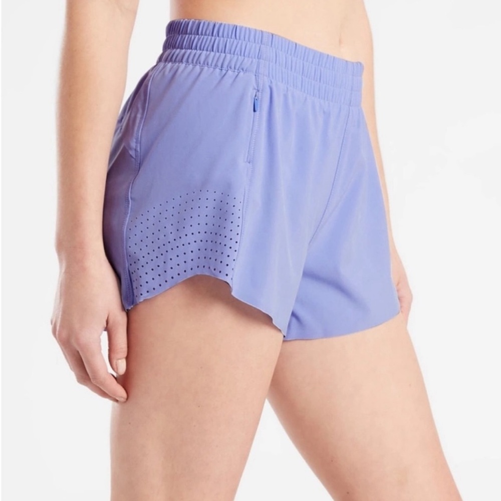 Athleta 3” Running shorts | Lavender Hustle shorts | Size:S